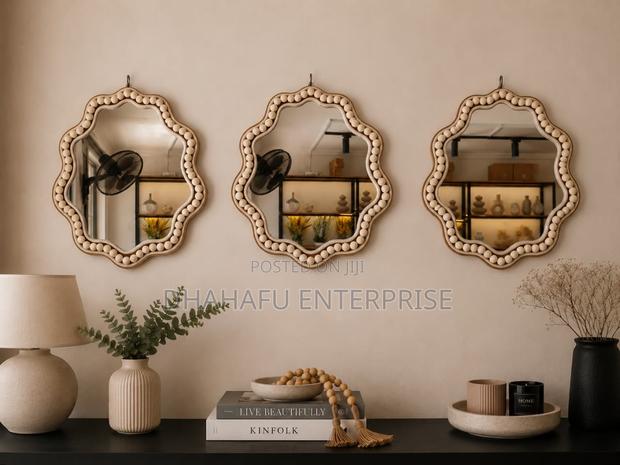 Boho Beaded Irregular Mirror Tray  - thumbnail 4