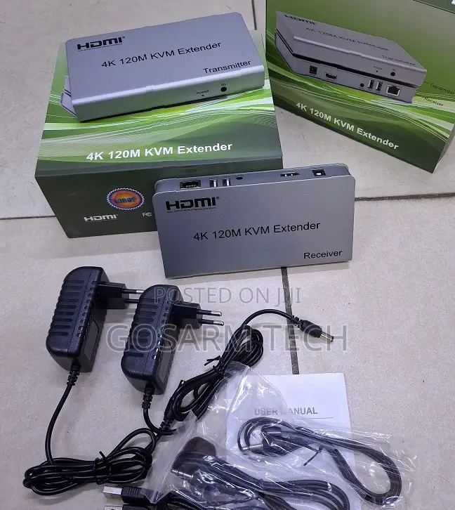 Plug Play 120M KVM Extender for Office CCTV