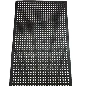 Heavy Duty Ramp Rubber Mat Non Slip Rubber Ring Drainage Floor Mat