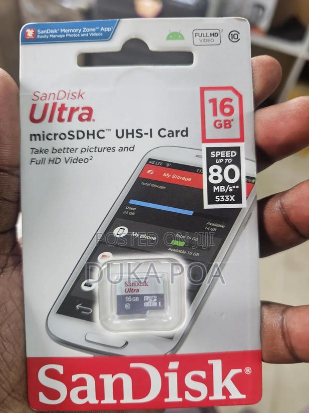 Sandisk Memory Card 16gb - main view