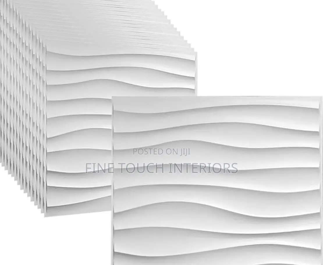 White 3d PVC Wall Panels