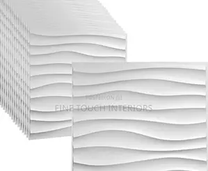 White 3d PVC Wall Panels