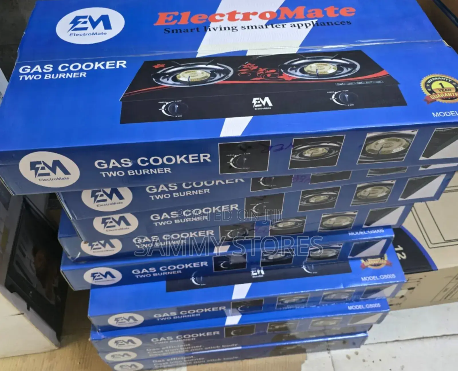 Electromate Glass Top Double Burner Stove