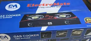 Electromate 2-Burner Tempered Glass Gas Cooker