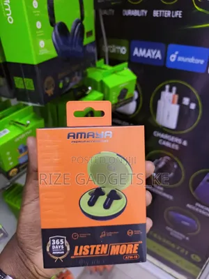 Amaya Wireless Buds With a Green Interior Design