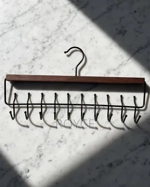 10 Hook Wooden Organizer Hanger