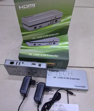 Plug Play 120M KVM Extender for Office CCTV HDMI Extender