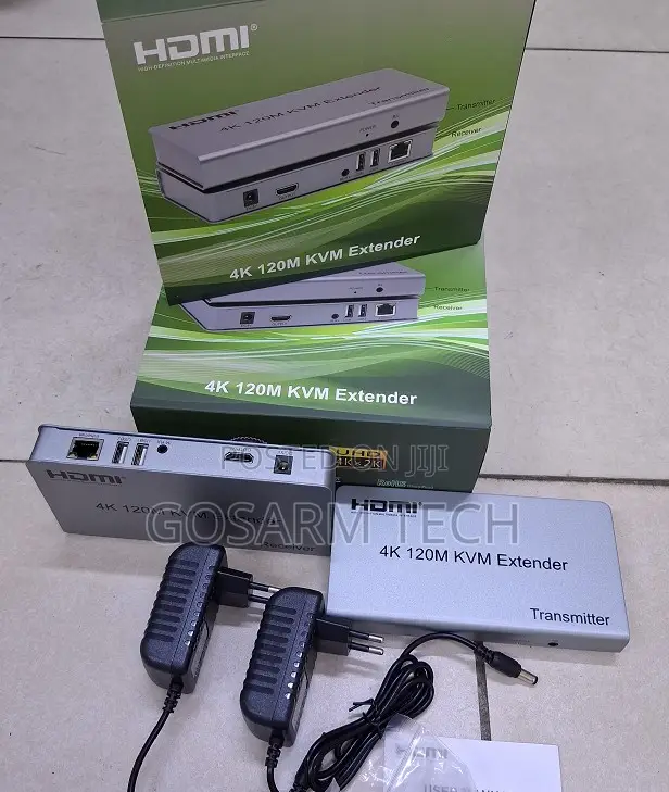 Plug Play 120M KVM Extender for Office CCTV HDMI Extender