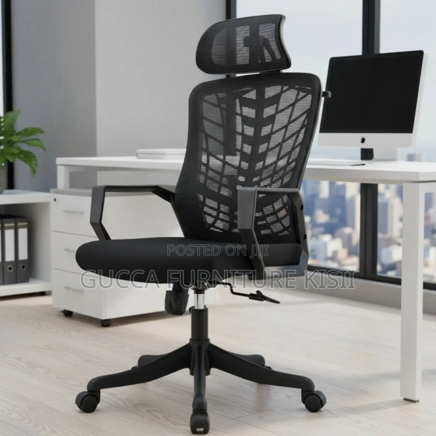 Office Chair; Spine-Support Ergonomic Mesh Office Chair .