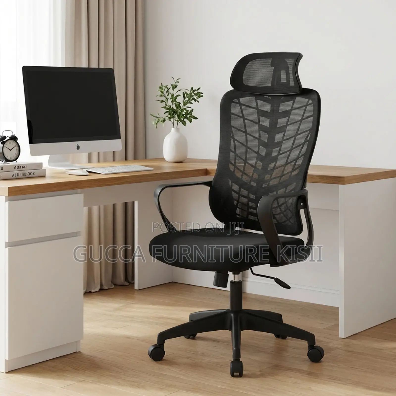 Office Chair; Spine-Support Ergonomic Mesh Office Chair .