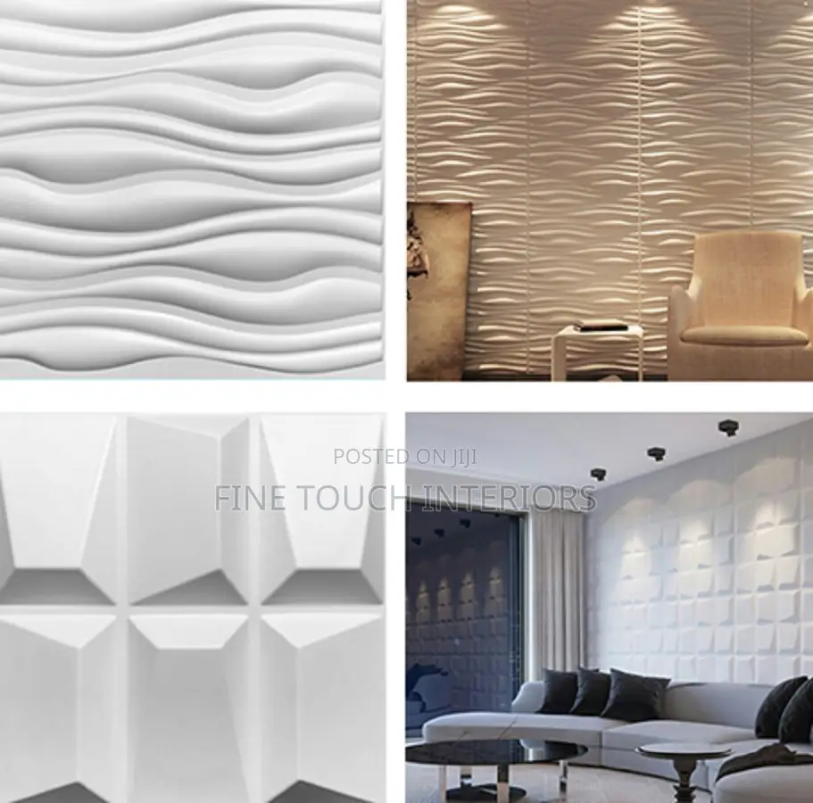 Modern Living Room PVC 3d Wall Panels
