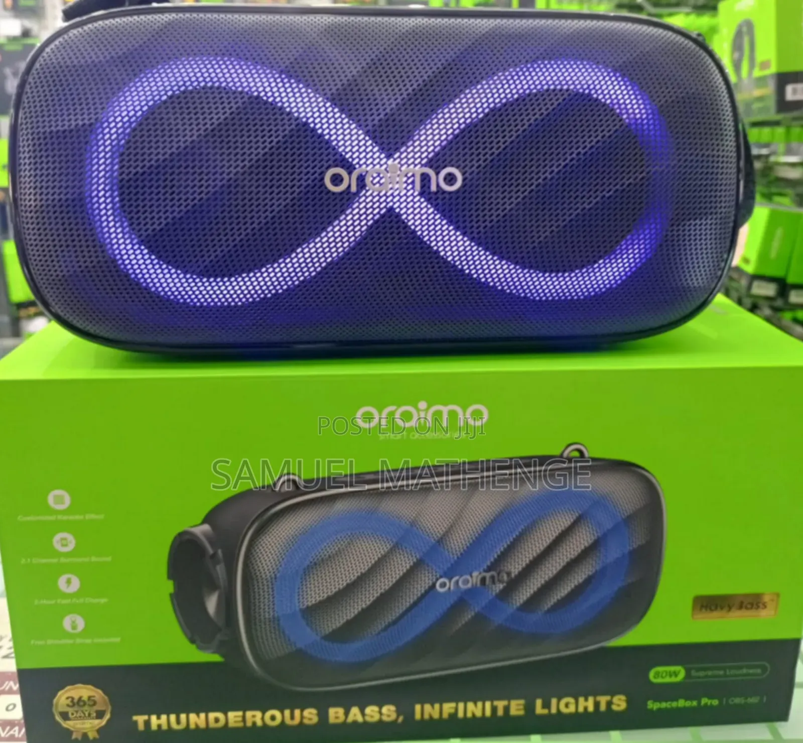 Oraimo SpaceBox Pro Loud Powerful Bluetooth Speaker