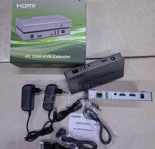 KVM HDMI Extender With IR 120m Range USB 120m Extender