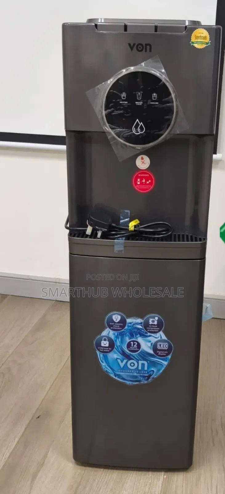 Von Bottom Load Water Dispenser 3tap (EC) 
 Model No. Vde-305cls.