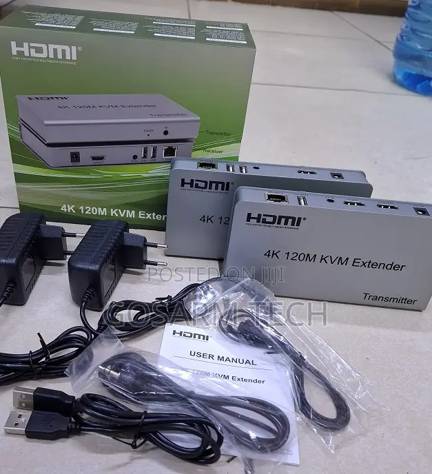 120m KVM Extender Hdmi Over Cat5e/Cat6 for Mouse and Keyboard Extensio