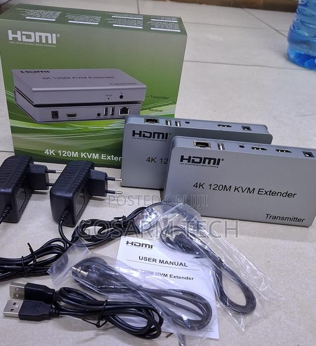 120m KVM Extender Hdmi Over Cat5e/Cat6 for Mouse and Keyboard Extensio