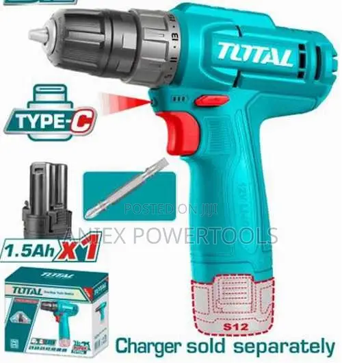 Total TDLI12456 Cordless Drill 20Nm