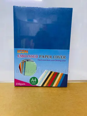 Blue Embossed Paper