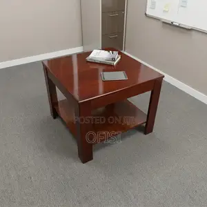 Coffee Table; Solid Mahogany Coffee Table