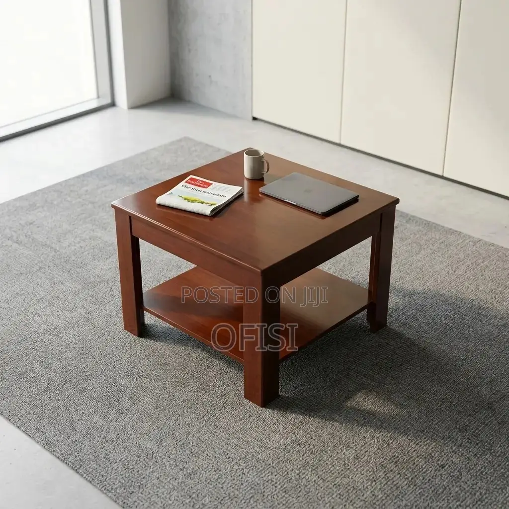 Coffee Table; Solid Mahogany Coffee Table