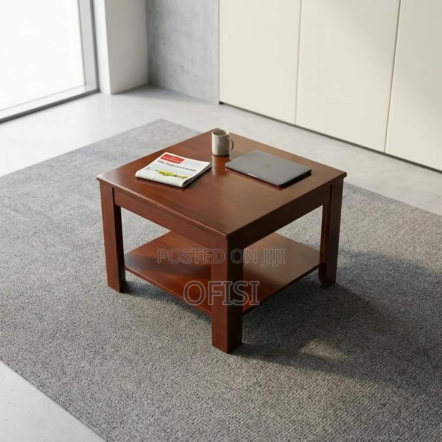 Coffee Table; Solid Mahogany Coffee Table - thumbnail 6