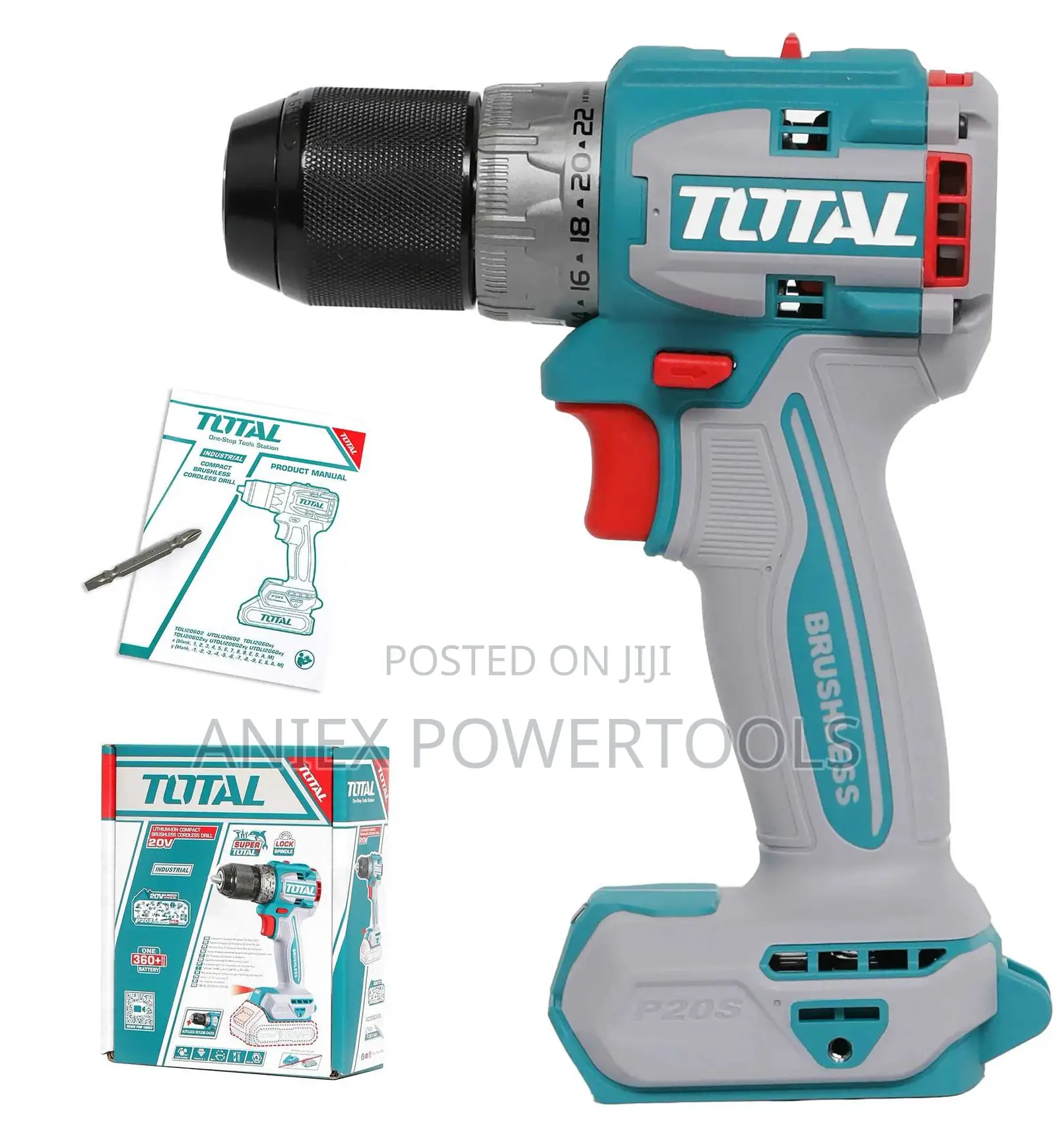 Total DLI206021Compact Brushless Cordless Drill 20v