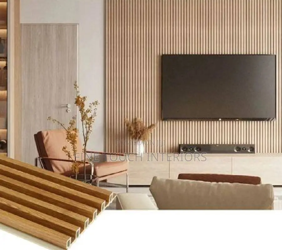 Living Room Fluted Wall Panels