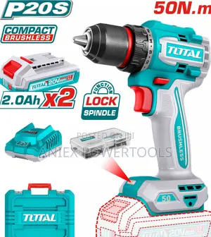 Total TDLI205062 Compact Brushless Cordless Drill 55Nm