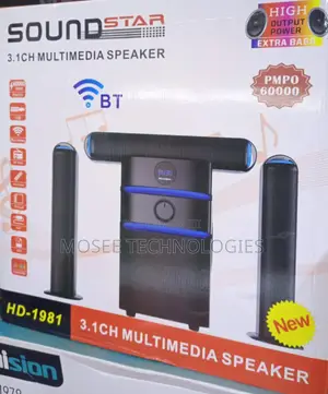 Soundstar HD-1981 High Output 3.1CH Multimedia Speaker