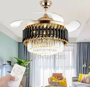 Crystal Chandelier With Fan