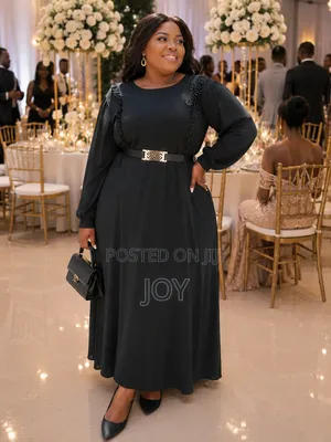 A Black Maxi Chiffon Dress 