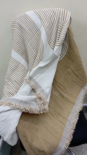 Nordic Sofa Cover Cotton - Knitted With Tassels End