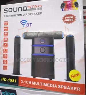 Soundstar HD-1981 3.1CH Speaker System With Bluetooth & USB