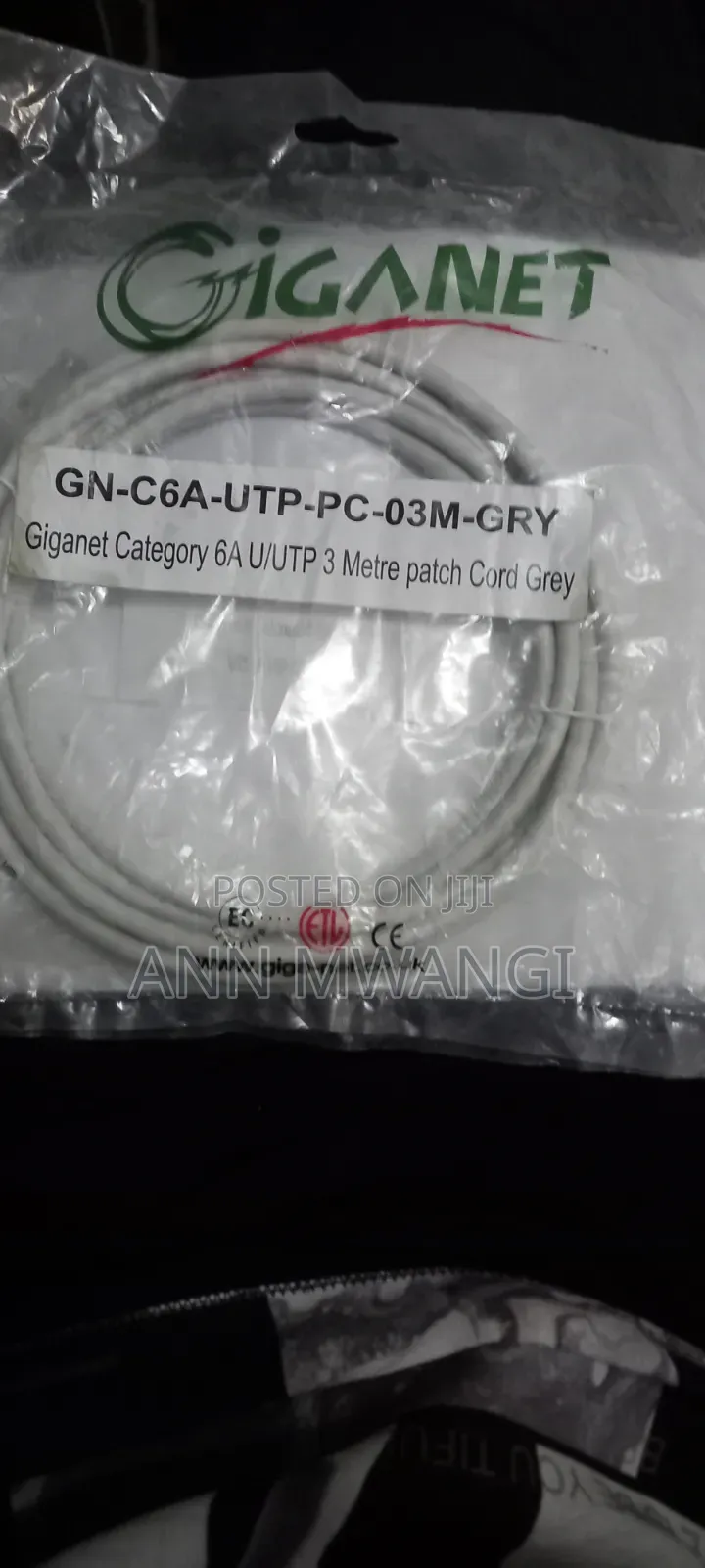 Giganet 6a U/Utp 3m Patchcord