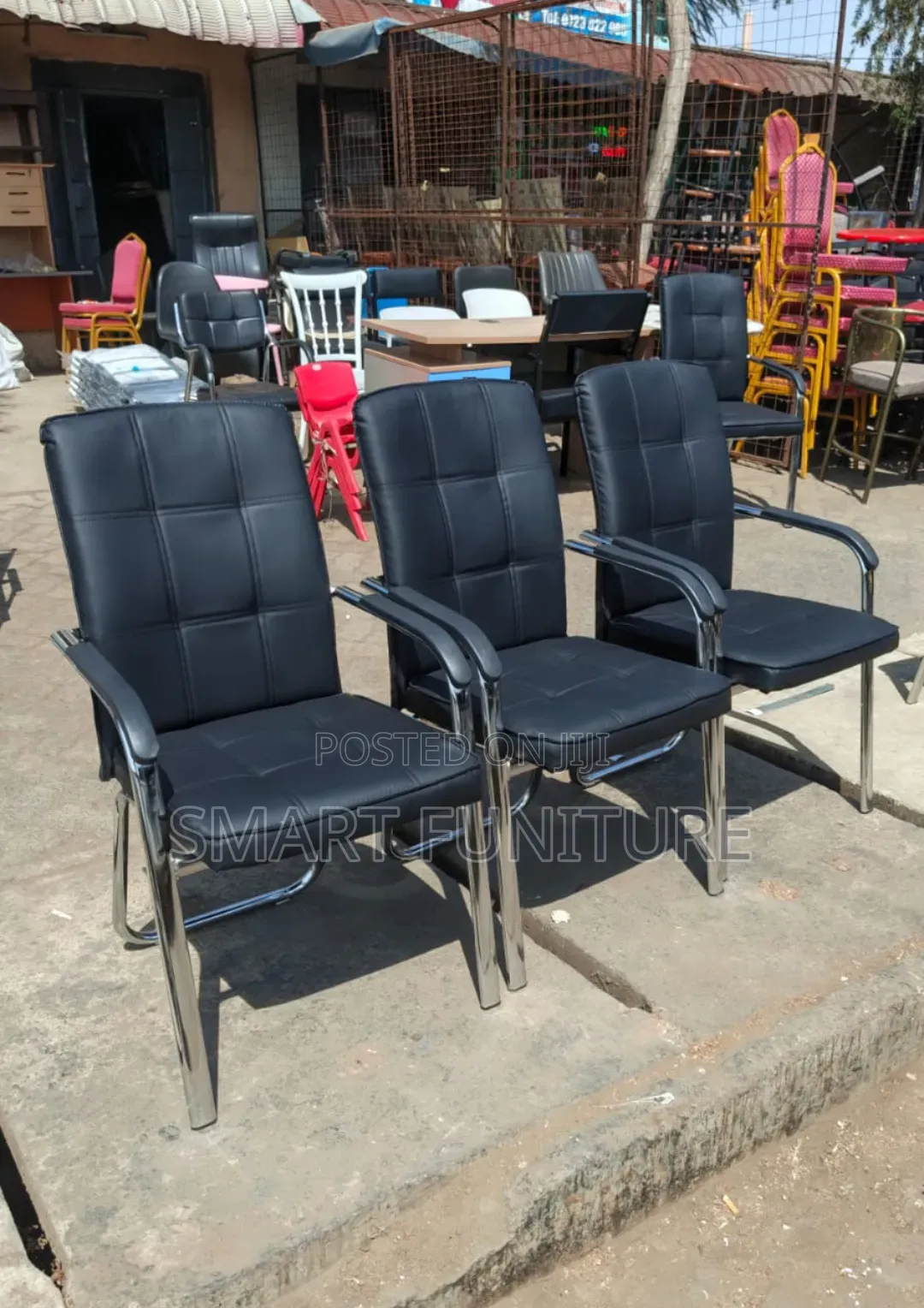 Leather Reception Office Chairs