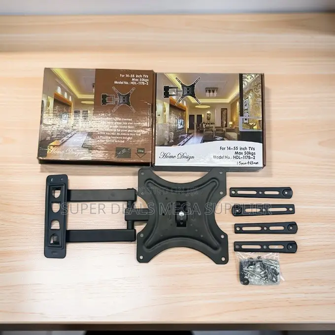 Rust-Resistant 14–55 Inch Swivel Rotating TV Wall Mount Brackets