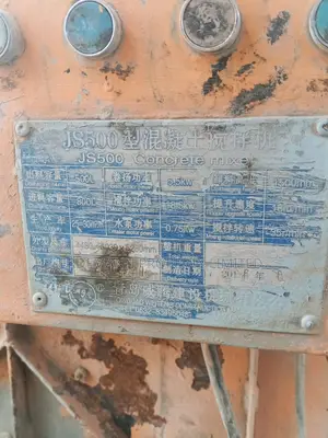 Js500 Concrete Mixer 500l 25-30m3/H 2016 and 2019 Two Units