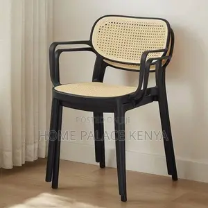 Dining Chair; Modern Rattan Dining Chair for Family and Guest Seating