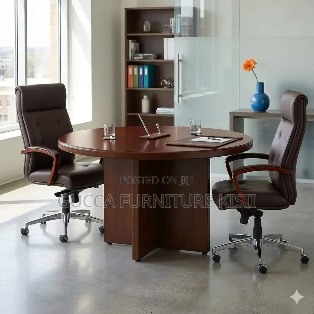 Round Wooden Meeting Table in Nairobi
