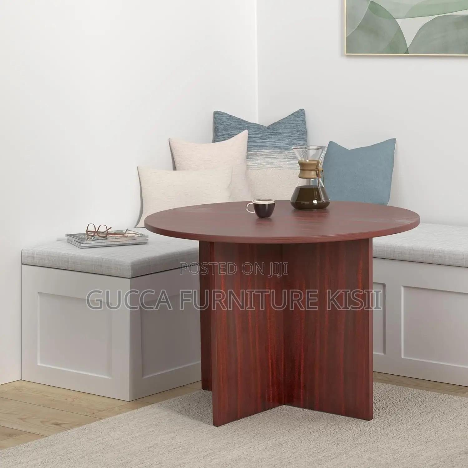 Round Wooden Meeting Table in Nairobi