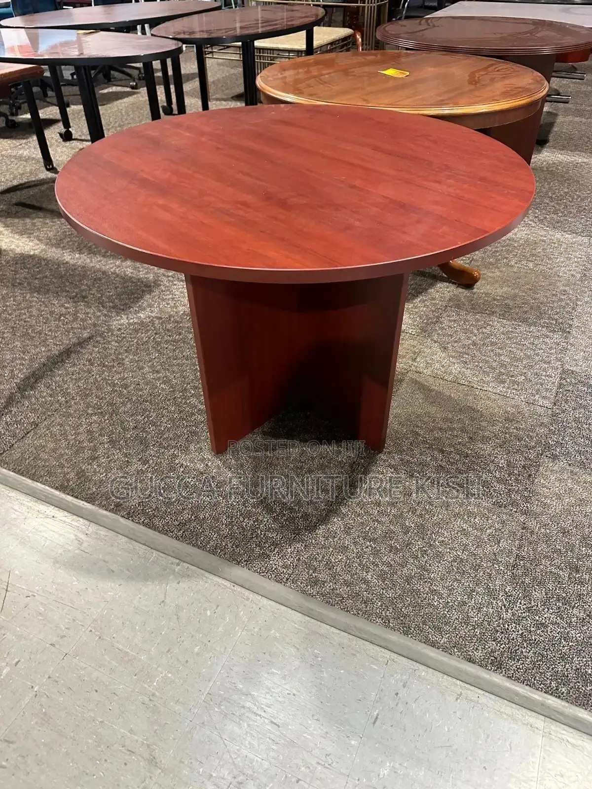 Round Wooden Meeting Table in Nairobi