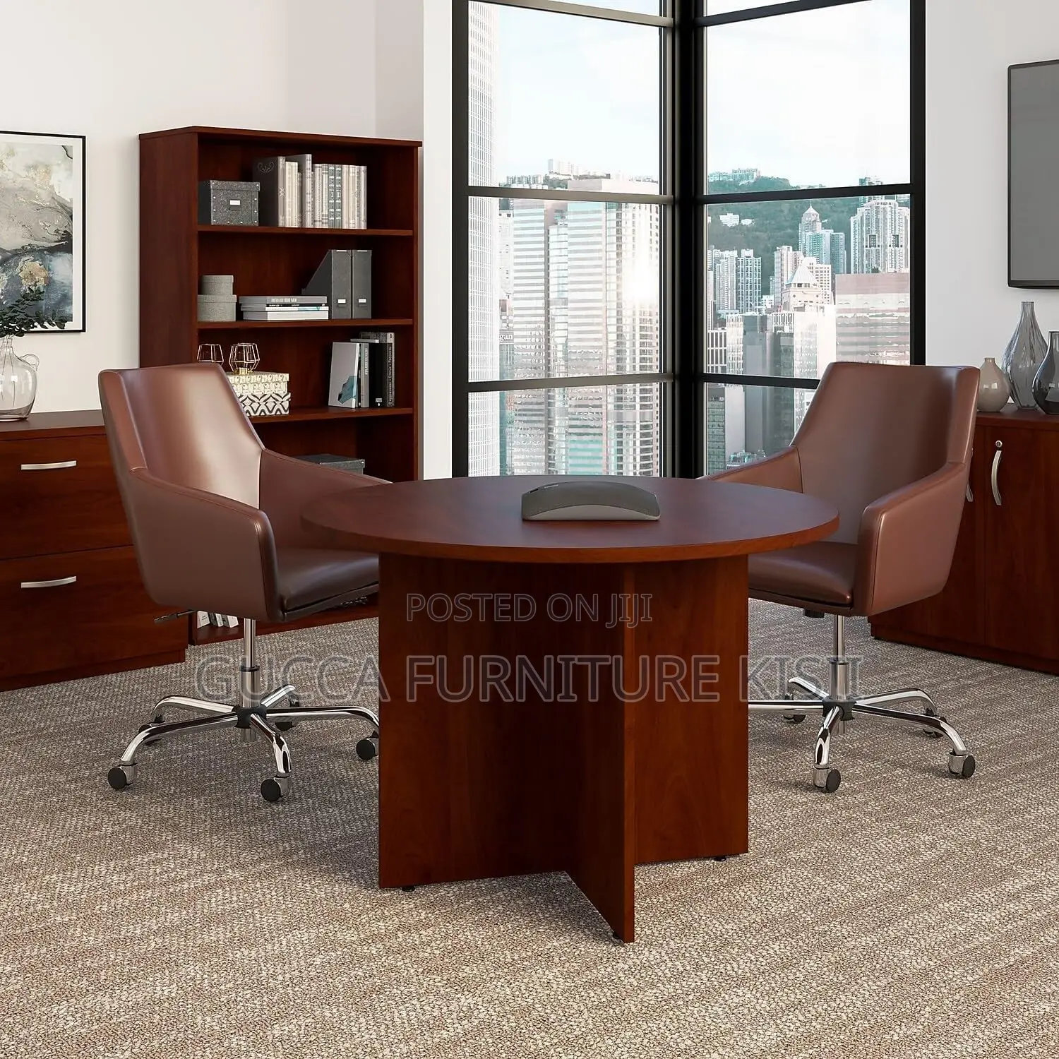 Round Wooden Meeting Table in Nairobi