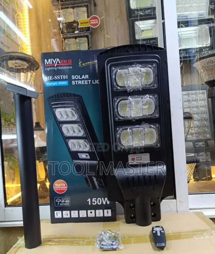 MIYAEKS 150W Solar Street Light/150w Heavy Duty Commercial SolarLights