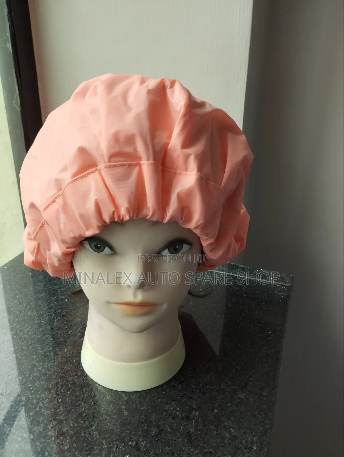 Peach Jumbo Shower Cap