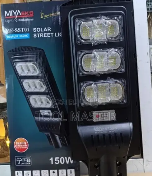 MIYAEKS 150W Solar Street Light/150w Heavy Duty Commercial SolarLights