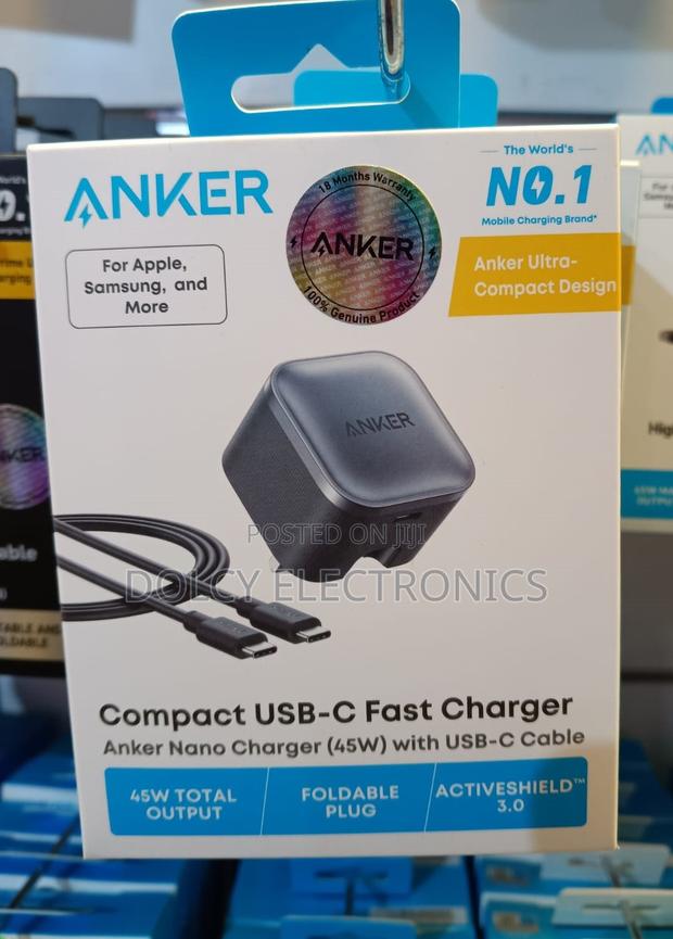 Anker Nano Charger 45w With USB-C Cable - thumbnail 2