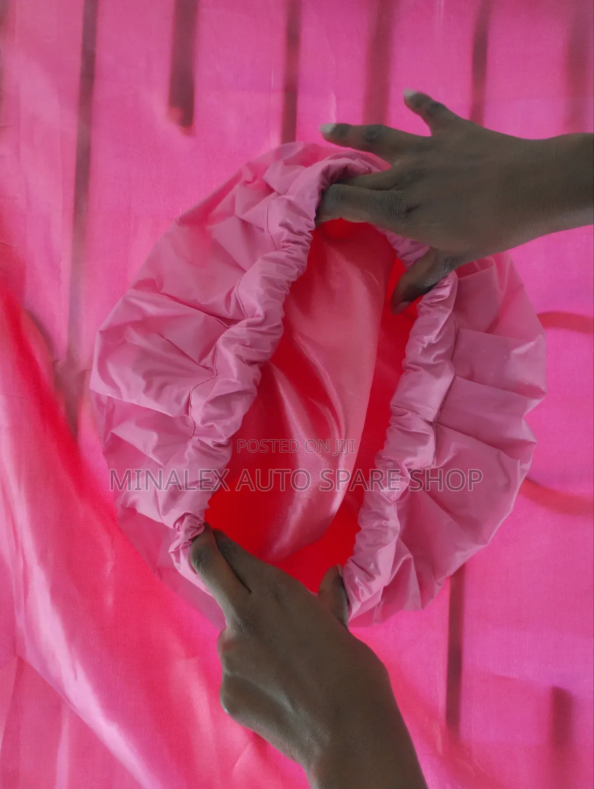 Pink Jumbo Shower Cap