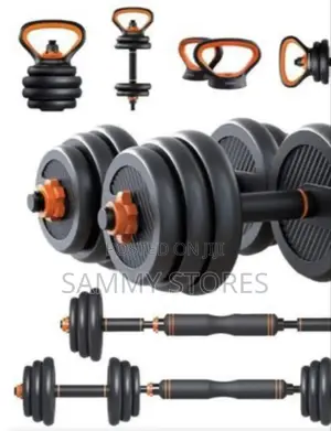 6-in-1 30KG Adjustable Kettlebell, Dumbbell Barbell Set