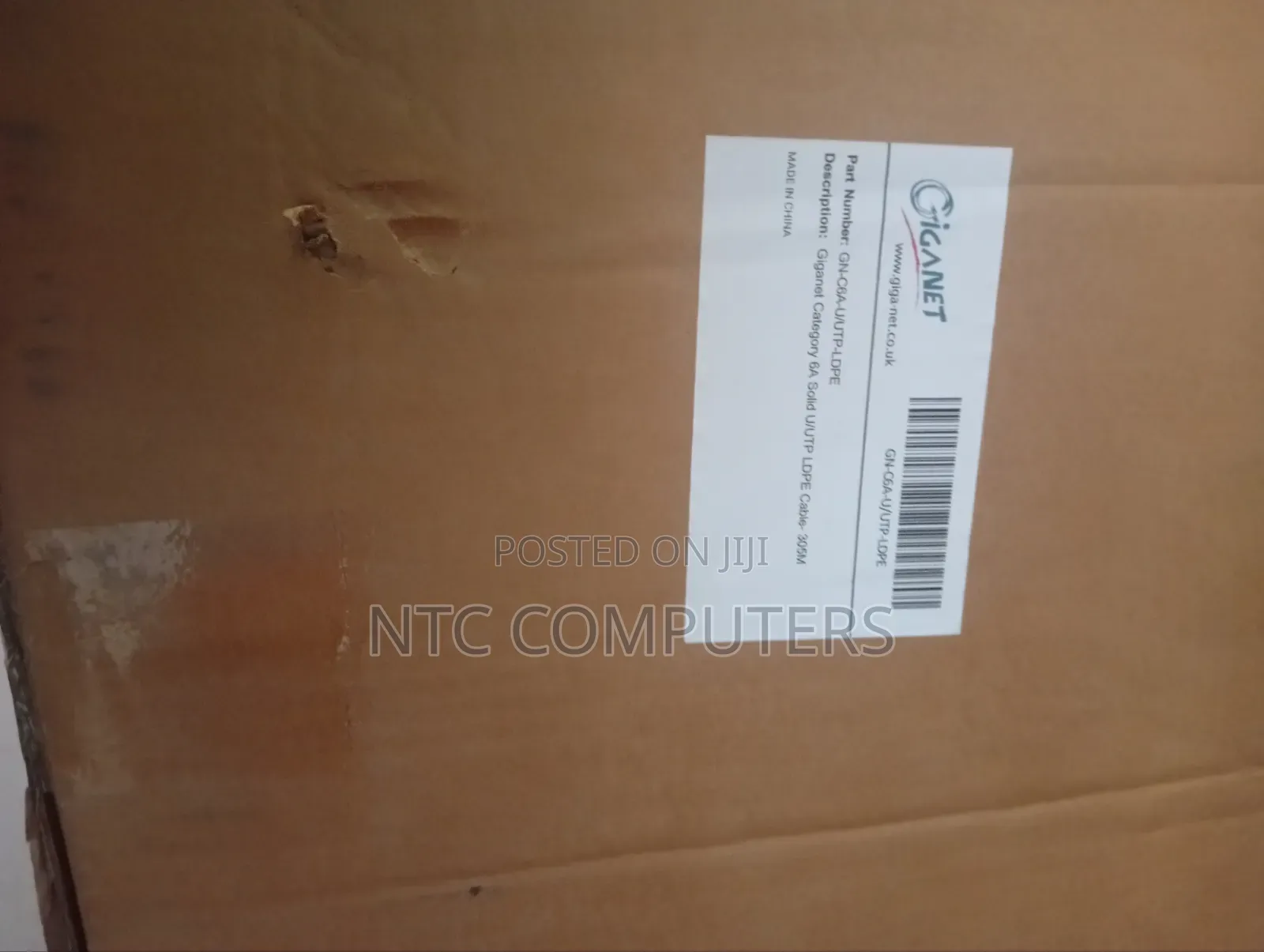 Giganet Cat 6A Solid U/Utp Solid LDPE Cable 305M