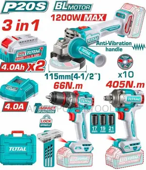 Total TCKLI20358 Cordless 3 PCS Combo Kit